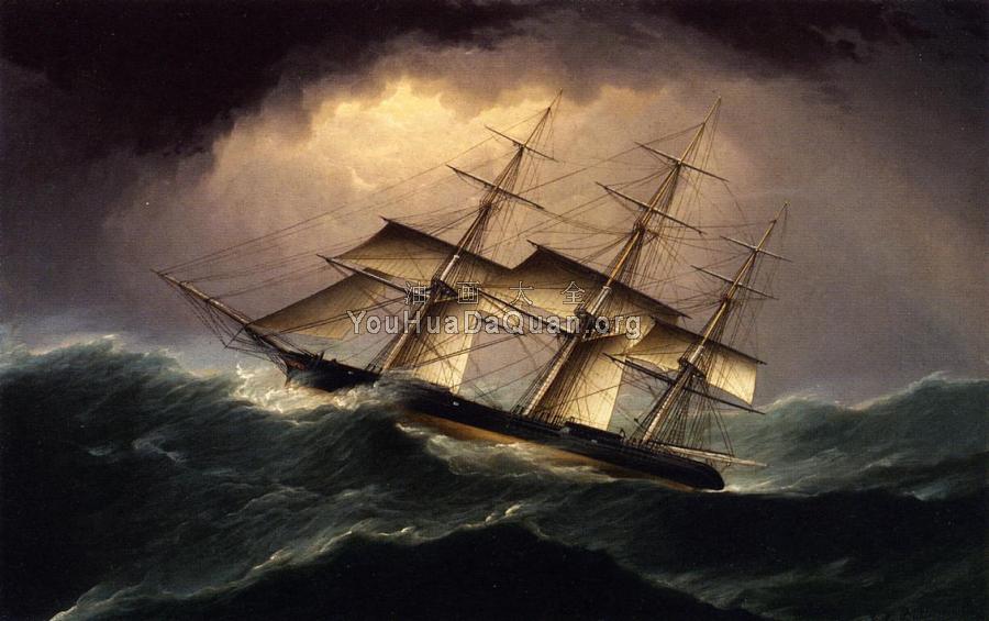 Clipper in a Heavy Sea - 詹姆斯·E·巴特斯沃思